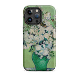 White Roses - Vincent Van Gogh Phone Case Iphone 15 Pro Max / Matte Phone Case Floral Art Vincent Gogh, Cradle Post-impressionist