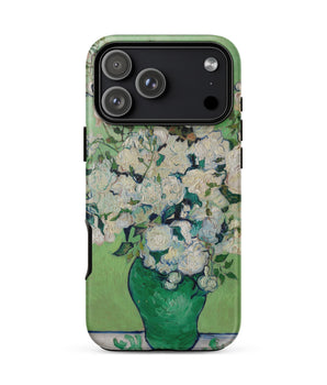 Iphone 17 Pro Max / Matte White Roses - Vincent Van Gogh Phone Case, Cradle Post-impressionist Brilliance, Blooming Masterpiece