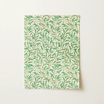 Willow Bough - William Morris Leaf Motif Art Print / Canvas, 12x16’’ / 31x41cm / Unframed / no Border, Posters Prints & Visual Artwork,