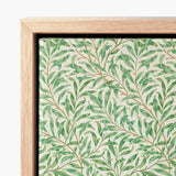 Willow Bough - William Morris Leaf Motif Art Print / Canvas Framed Piece Delicate Green Pattern Textured, Verdant Masterpiece Prints