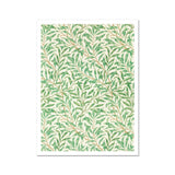 Willow Bough - William Morris bladmotief kunstprint / Canvas, 12x16’’ / 31x41cm / Zonder lijst / Witte rand, posters, prints & visuele kunstwerken,