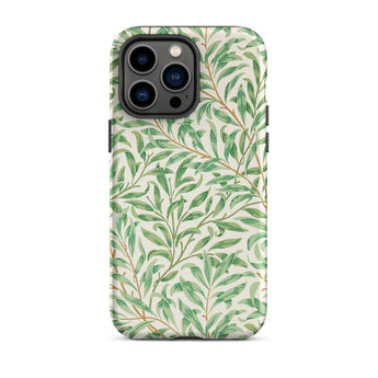 Willow Bough - Funda para iPhone con patrón de hojas de William Morris, 14 Pro Max / Mate, Fundas para móvil, Toby Leon