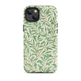Willow Bough - William Morris Leaf Pattern Phone Case Iphone 14 Plus / Matte Floral Patterned Phone Case William Morris Leaf, Willow Bough,