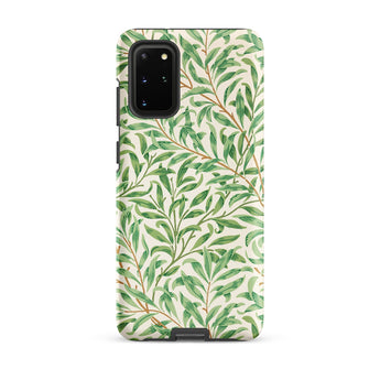 Willow Bough - William Morris Leaf Pattern Phone Case Samsung Galaxy S20 Plus / Matte Phone Case Delicate Pattern Green Leaves Brown Stems