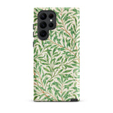 Willow Bough - William Morris Leaf Pattern Phone Case, Samsung Galaxy S22 Ultra / Matte, Mobile Cases, Toby Leon