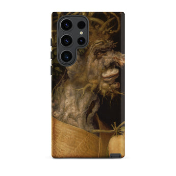 Winter - Giuseppe Arcimboldo Phone Case Samsung Galaxy S23 Ultra / Matte Phone Case Detailed Textured Depiction Gnarled Tree-like Face