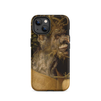 Winter - Giuseppe Arcimboldo Phone Case Iphone 14 / Matte Iphone Case Grotesque Anthropomorphic Face Made Roots Foliage Giuseppe Arcimboldo