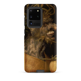 Winter - Giuseppe Arcimboldo Phone Case Samsung Galaxy S20 Ultra / Matte Rugged Black Phone Case Detailed Earthy-toned Artwork Gnarled