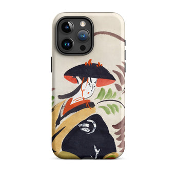 Wisteria Maiden - Kabuki Dancer Phone Case, Iphone 15 Pro Max / Matte, Mobile Cases, Toby Leon