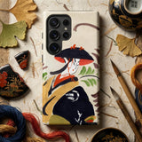 Wisteria Maiden - Kabuki Dancer Phone Case, Mobile Cases, Toby Leon
