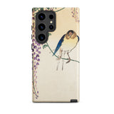 Wisteria and Swallow - Ohara Koson Phone Case, Samsung Galaxy S24 Ultra / Matte, Mobile Cases, Toby Leon
