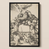 The Witch - Albrecht Durer Art Print / Canvas, 12x18’’ / 31x46cm / Black Frame, Posters Prints & Visual Artwork, Toby Leon