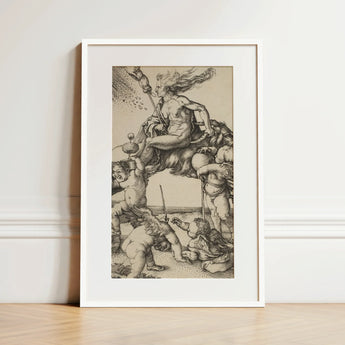 The Witch - Albrecht Durer Art Print / Canvas, 12x18’’ / 31x46cm / White Frame / Matboard, Posters Prints & Visual Artwork, Toby Leon