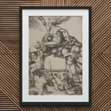 The Witch - Albrecht Durer Art Print / Canvas, Albrecht Durer Art, Durer Art Print, Crone Vaults