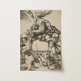 The Witch - Albrecht Durer Art Print / Canvas, Albrecht Durer Art, Durer Art Print, Crone Vaults