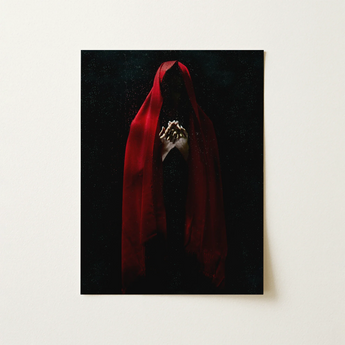 Witch in Red Cloak Art Print / Canvas, 12x16’’ / 31x41cm / Unframed / no Border, Posters Prints & Visual Artwork, Toby Leon