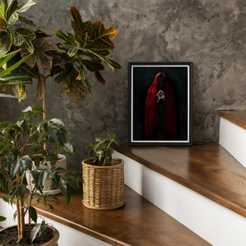 Witch in Red Cloak Art Print / Canvas, Posters Prints & Visual Artwork, Toby Leon
