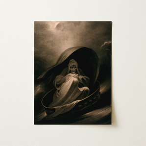 Witch Surfing on a Sieve - Charles Turner Art Print / Canvas, 12x16’’ / 31x41cm / Unframed / no Border, Posters Prints & Visual Artwork,