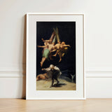 Witches’ Flight - Francisco De Goya Art Print / Canvas Framed Dramatic Classical Scene Figures Motion Witches Hovers, Prints