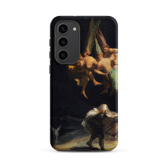 Witches’ Flight - Francisco De Goya Samsung Case, Galaxy S23 Plus / Matte, Black Phone Case Classical Painting Airborne Figures Person