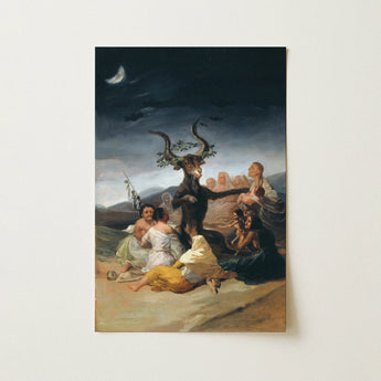 Witches’ Sabbath - Francisco De Goya Art Print / Canvas, 12x18’’ / 31x46cm / Unframed / no Border, Posters Prints & Visual Artwork, Toby