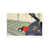 Woman in a Boat - Stampa d'arte di Kamisaka Sekka / Tela, 18x12’’ / 46x31cm / Senza cornice / Bordo bianco, Poster, stampe e opere d'arte visiva, Toby Leon
