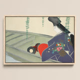 Woman in a Boat - Kamisaka Sekka Art Print / Canvas, 18x12’’ / 46x31cm / Natural Frame, Posters Prints & Visual Artwork, Toby Leon