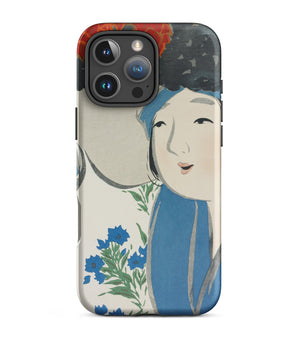 Iphone 16 Pro Max / Matte Woman from Momoyogusa - Kamisaka Sekka Phone Case, Sekka’s, Meiji-era Artistry
