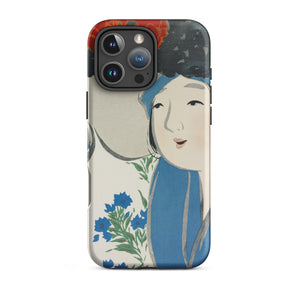 Woman from Momoyogusa - Kamisaka Sekka Phone Case Iphone 16 Pro Max / Matte Phone Case Japanese Art Kamisaka Sekka, Sekka’s Woman,