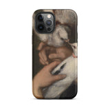 Woman with Pigeons - Gustave Courbet Phone Case, Iphone 12 Pro Max / Matte, Mobile Cases, Toby Leon