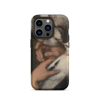 Woman with Pigeons - Gustave Courbet Phone Case, Iphone 14 Pro / Matte, Mobile Cases, Toby Leon