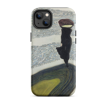 Frau an der Uferlinie - Leon Spilliaert Iphone Case, 14 Plus / Matt, Handyhüllen, Toby