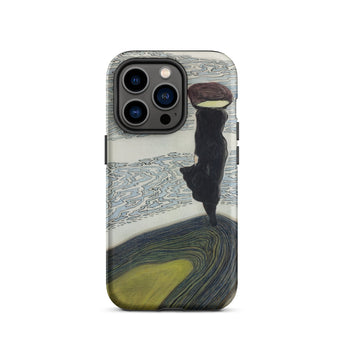 Frau an der Uferlinie - Leon Spilliaert Iphone Case, 14 Pro / Matt, Handyhüllen, Toby