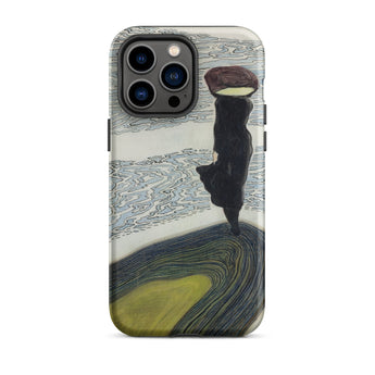 Frau an der Uferlinie - Leon Spilliaert Iphone Case, 14 Pro Max / Matt, Handyhüllen, Toby