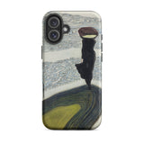 Frau an der Uferlinie - Leon Spilliaert Iphone Case, 16 Plus / Matt, Handyhüllen, Toby