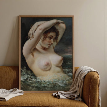 The Woman in the Waves - Gustave Courbet Art Print / Canvas, Posters Prints & Visual Artwork, Toby Leon