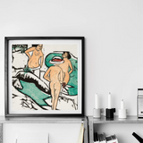 Women Bathing Between White Stones - Ernst Ludwig Kirchner Art Print / Canvas, Posters Prints & Visual Artwork, Toby Leon