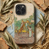 Women Picking Olives - Vincent Van Gogh Phone Case Beige Phone Case Reproduction Vincent Gogh’s Women Gogh, Picking Olives,