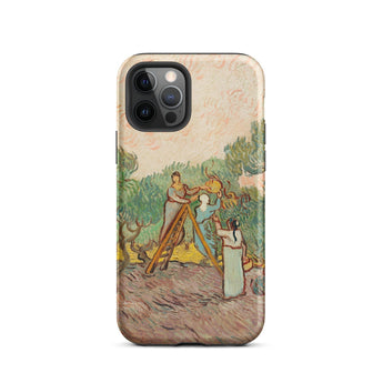 Women Picking Olives - Vincent Van Gogh Phone Case Iphone 12 Pro / Matte Phone Case Gogh Painting Vincent Gogh, Women Picking Olives, Gogh’s