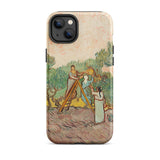 Women Picking Olives - Vincent Van Gogh Phone Case Iphone 14 Plus / Matte Phone Case Gogh’s Olive Pickers’ Vincent Gogh, Women Picking