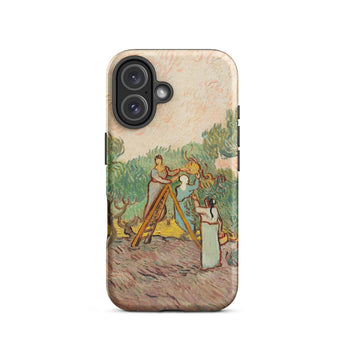 Women Picking Olives - Vincent Van Gogh Phone Case Iphone 16 / Matte Phone Case Gogh Painting Vincent Gogh, Women Picking Olives, Gogh’s