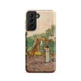 Women Picking Olives - Vincent Van Gogh Phone Case Samsung Galaxy S21 / Matte Phone Case Reproduction Vincent Gogh’s Painting Olive Gogh,
