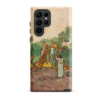 Women Picking Olives - Vincent Van Gogh Phone Case Samsung Galaxy S22 Ultra / Matte Phone Case Vincent Gogh’s Women Olive Grove Gogh,