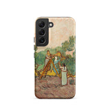 Women Picking Olives - Vincent Van Gogh Samsung Case, Galaxy S22 / Matte, Smartphone Case Gogh-style Painting Figures Olives