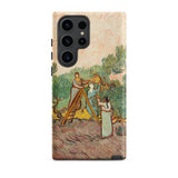 Women Picking Olives - Vincent Van Gogh Samsung Case, Galaxy S23 Ultra / Matte, Phone Case Gogh Painting Women Olives