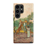 Women Picking Olives - Vincent Van Gogh Samsung Case, Galaxy S24 Ultra / Matte, Smartphone Case Classic Painting