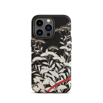 Women’s Kimono with Autumn Plants Phone Case, Iphone 13 Pro / Matte, Mobile Cases, Toby Leon