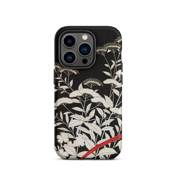 Women’s Kimono with Autumn Plants Phone Case, Iphone 14 Pro / Matte, Mobile Cases, Toby Leon