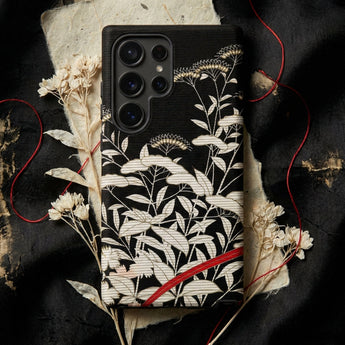 Women’s Kimono with Autumn Plants Phone Case, Mobile Cases, Toby Leon