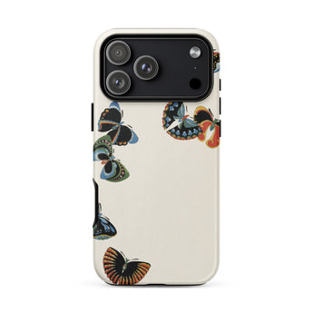 Woodblock Butterflies - Kamisaka Sekka Phone Case, Iphone 17 Pro Max / Matte, Mobile Cases, Toby Leon